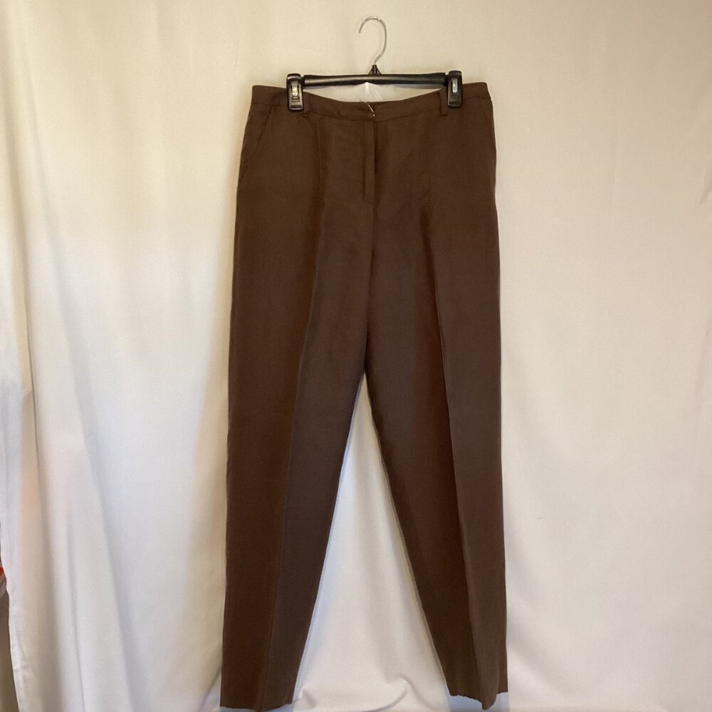 Jones Wear Linen Blend Pants – Size 12 – Tailored, Lined, Front Zip Tailored